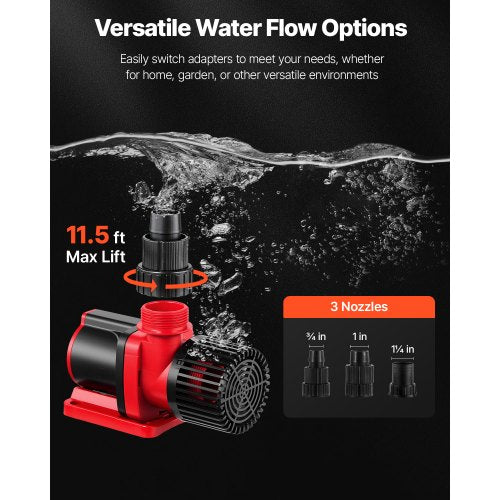 Aquarium 24V DC Water Pump 30W 800 GPH Marine Wavemaker Return Pump
