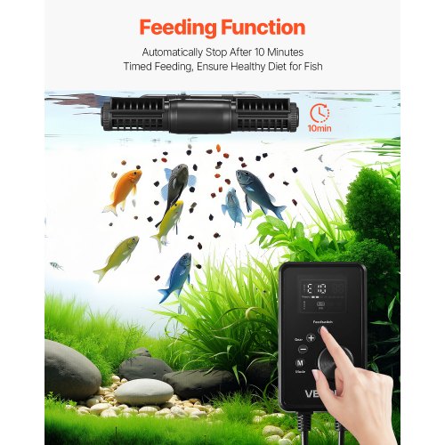Aquarium Wave Maker 15W 1428 GPH Adjustable Cross Flow Pump with Controller