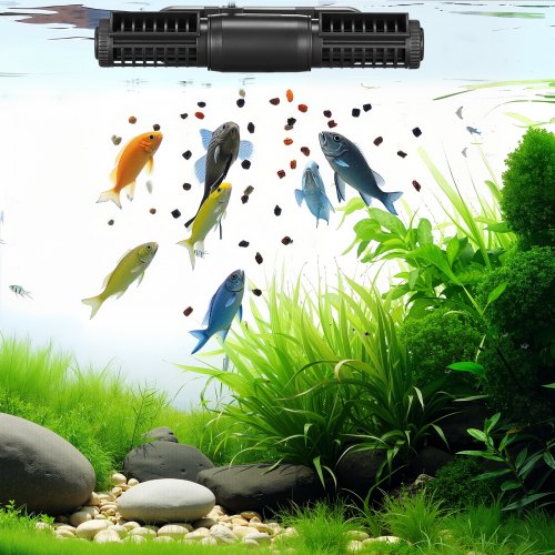 Aquarium Wave Maker 15W 1428 GPH Adjustable Cross Flow Pump with Controller