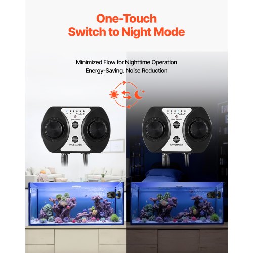 Aquarium Wave Maker 10W 1057 GPH Quiet and Strong DC Powerhead Adjustable