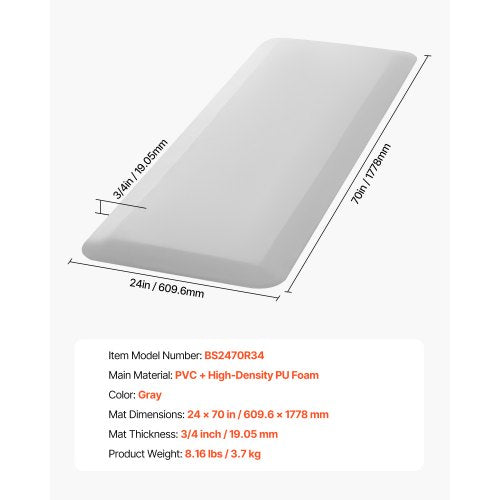 Fall Mat for Elderly 34inch Thickened Fall Prevention Pad with Beveled
