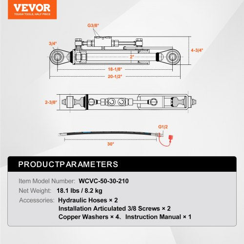 Hydraulic Top Link Cat11 814 in 18182638 in Hydraulic Cylinder