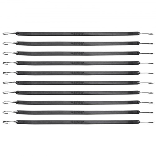 50 Pcs Flat Bungee Cord Set 19.8 mm Heavy Duty Bungee Straps with SHook