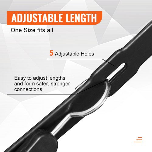 4 Piece Flat Bungee Cord 20 mm Heavy Duty Bungee Straps with Steel SHooks