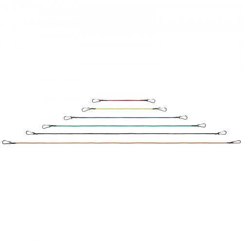 30 Pcs Bungee Cords Set 8mm Heavy Duty Bungee Straps with Steel Carabiners