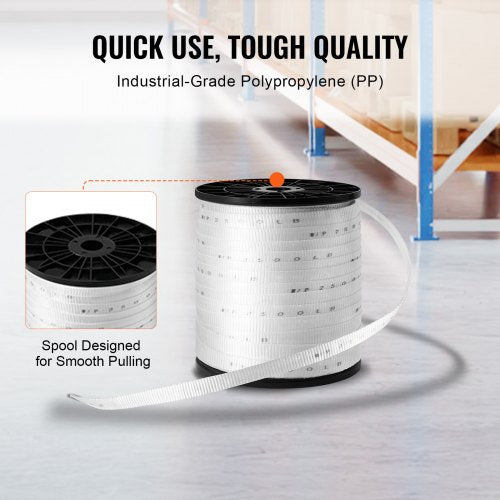 Polyester Pull Tape 34 x 528 Mule Tape Flat Rope 2500 lbf Tensile