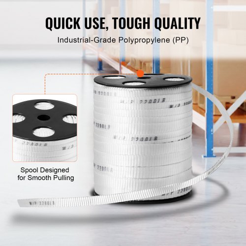 Polyester Pull Tape 58 x 318 Mule Tape Flat Rope 2200 lbf Tensile