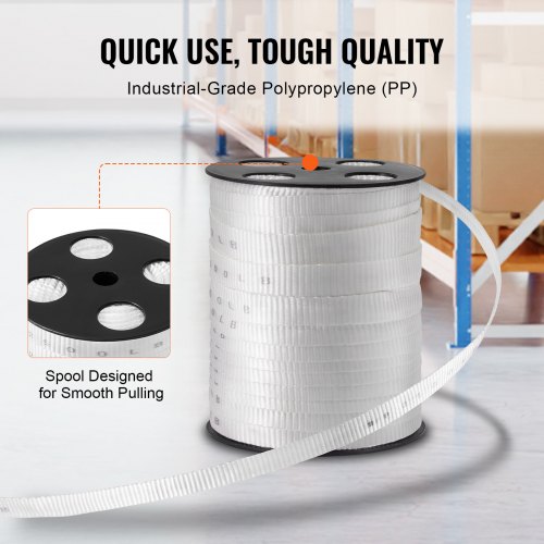 Polyester Pull Tape 34 x 265 Mule Tape Flat Rope 2500 lbf Tensile