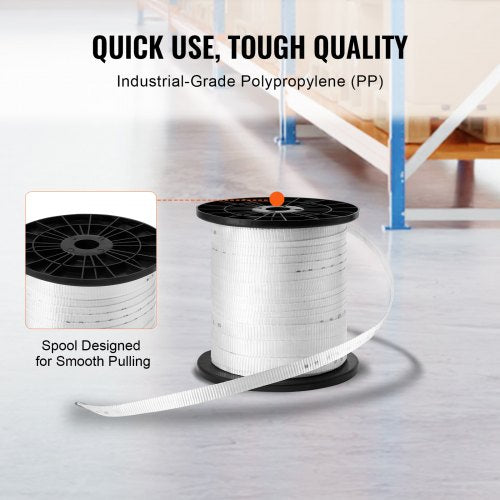 Polyester Pull Tape 34 x 318 Mule Tape Flat Rope 2500 lbf Tensile