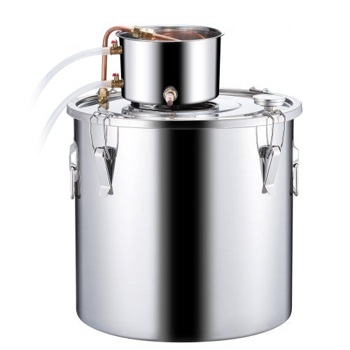 Alcohol Still 13.2 Gal 50 L Stainless Steel Water Alcohol Distiller with Copper