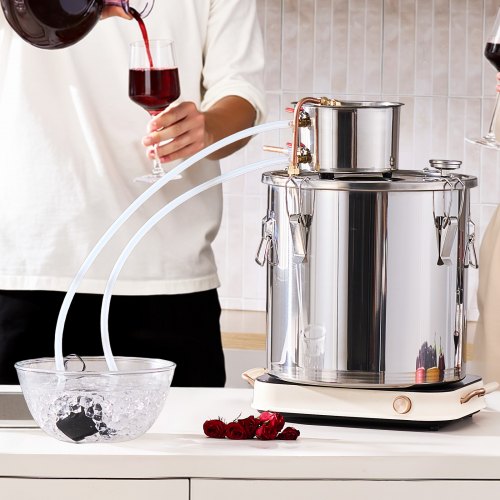 Alcohol Still 8 Gal 30 L Stainless Steel Water Alcohol Distiller with Copper