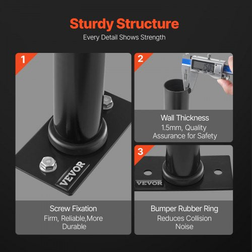 Wall Mounted Weight Plate Holder Weight Rack Storage for 2Inch Weight