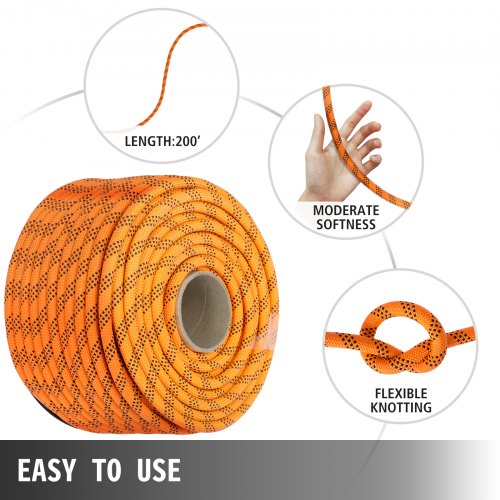 Polyester Rope 916 x 200 Load and Pulling Rope 8600lbs Breaking