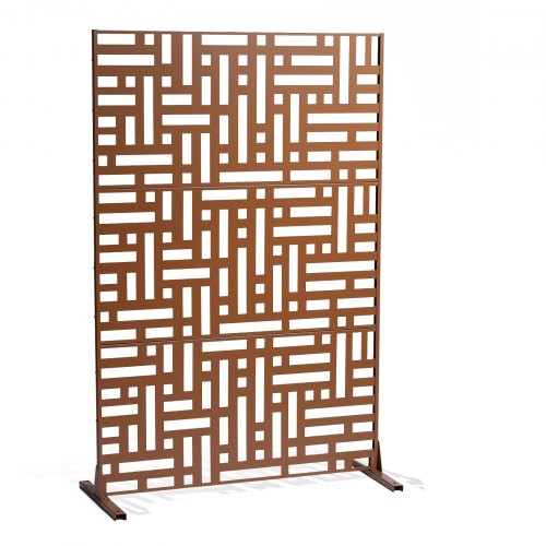 Metal Privacy Screen 36 W X 72 H Outdoor Screens Panels Freestanding Divider