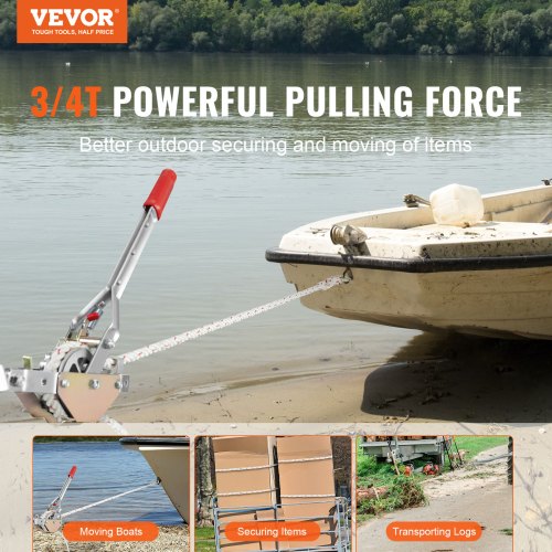 Rope Puller 34 Ton 1653 lbs Pulling Capacity with 100 of 06 dia