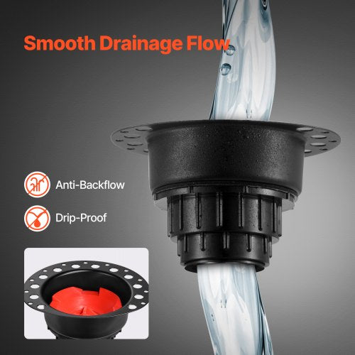 ABS Freestanding Tub Drain Kit 2 Brass Tail Pipes Bathtub Drain Roughin
