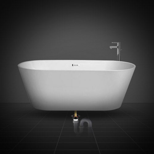 PVC Freestanding Tub Drain Kit 2 Brass Tail Pipes Bathtub Drain Roughin