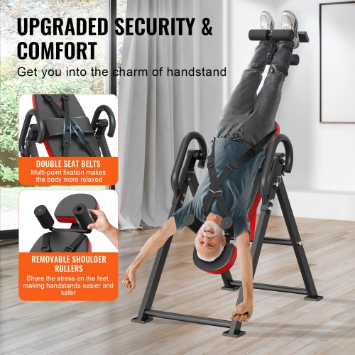 Inversion Table 300 Lbs Capacity Heavy Duty Decompression Back Stretcher