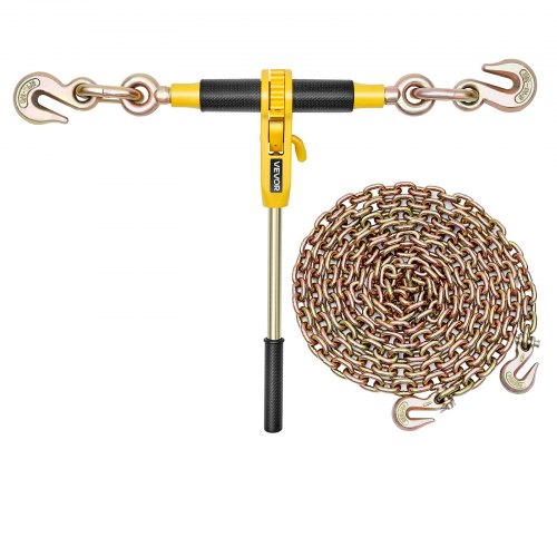 Ratchet Chain Binder 516 In X 14 Ft G80 Chains 8000 Lbs Working Load Of And