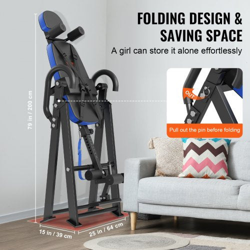 Inversion Table 300 lbs Capacity Heavy Duty Inversion Table Decompression