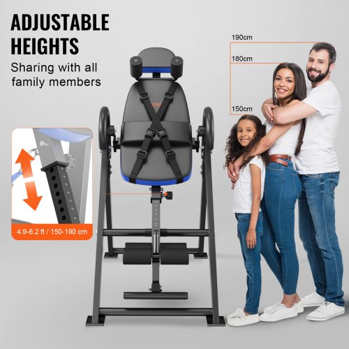 Inversion Table 300 lbs Capacity Heavy Duty Inversion Table Decompression