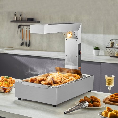 French Fry Food Warmer 750W Commercial Food Heating Lamp Electric