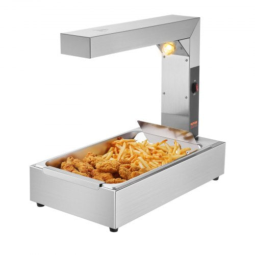 French Fry Food Warmer 750W Commercial Food Heating Lamp Electric