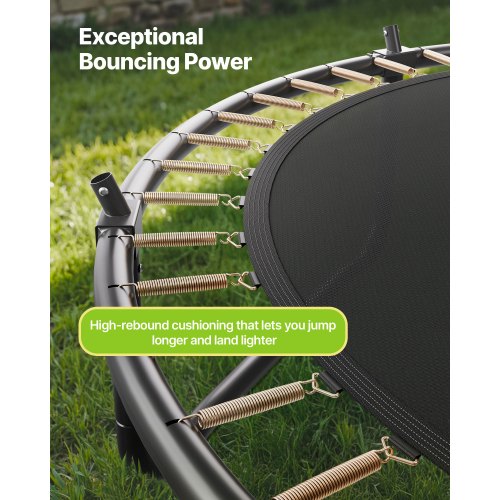 Outdoor Trampoline 8Ft Recreational Astm Approved Trampolines With Enclosure