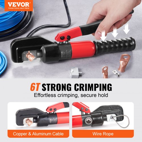 Hydraulic Crimping Tool with 9 Sets of Dies AWG1220 Copper And Aluminum