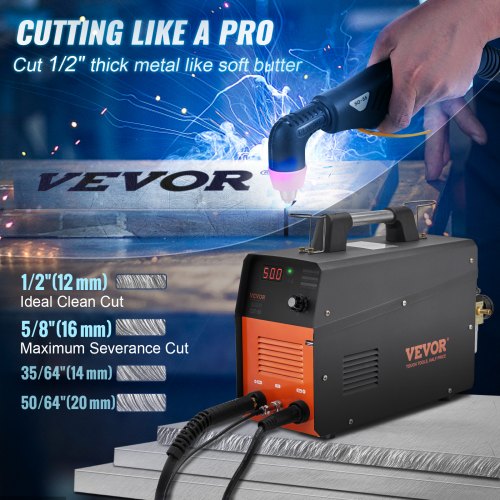 Plasma Cutter 50Amp Air Cutting Machine with Plasma Torch 110V220V Dual