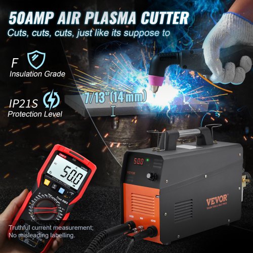 Plasma Cutter 50Amp Air Cutting Machine with Plasma Torch 110V220V Dual