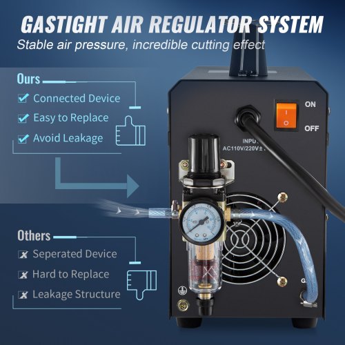 Plasma Cutter 50Amp Air Cutting Machine with Plasma Torch 110V220V Dual
