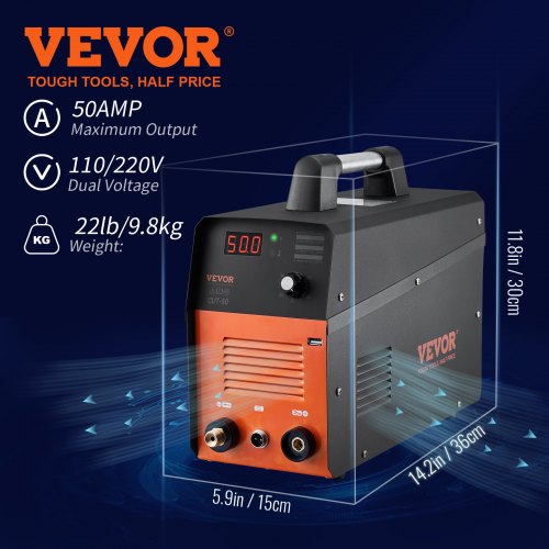 Plasma Cutter 50Amp Air Cutting Machine with Plasma Torch 110V220V Dual