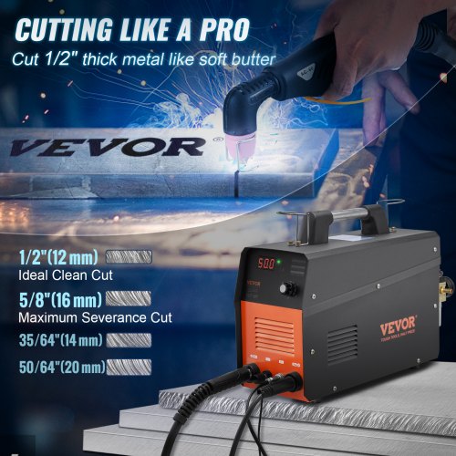 Plasma Cutter 50Amp NonTouch Pilot Arc Air Cutting Machine with Torch