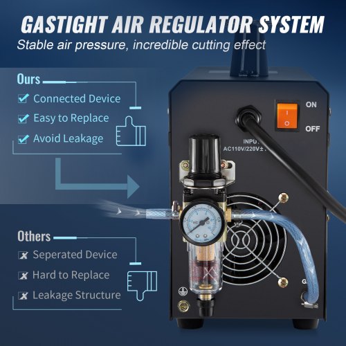 Plasma Cutter 50Amp NonTouch Pilot Arc Air Cutting Machine with Torch