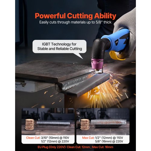 Plasma Cutter 50A Nontouch Pilot Arc Cutting Machine 110V220V Dual Voltage