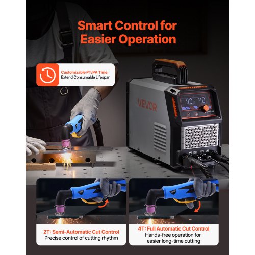 Plasma Cutter 50A Nontouch Pilot Arc Cutting Machine 110V220V Dual Voltage