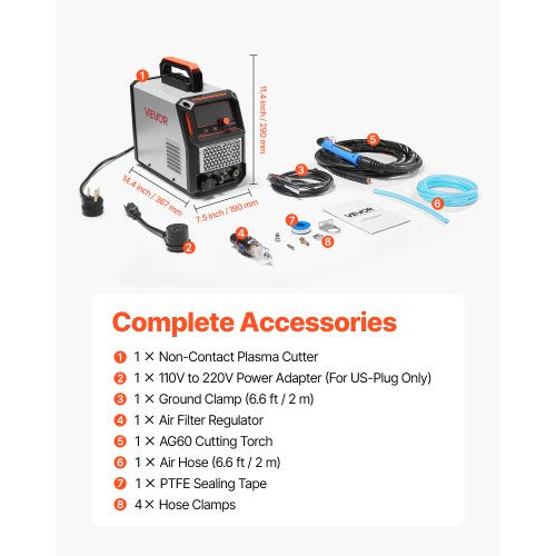 Plasma Cutter 50A Nontouch Pilot Arc Cutting Machine 110V220V Dual Voltage