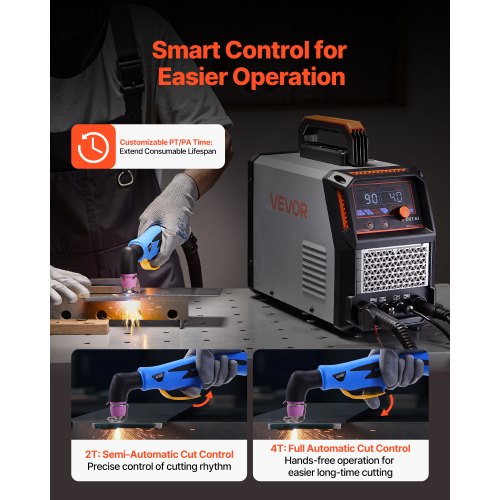 Plasma Cutter 65A Nontouch Pilot Arc Cutting Machine 110V220V Dual Voltage