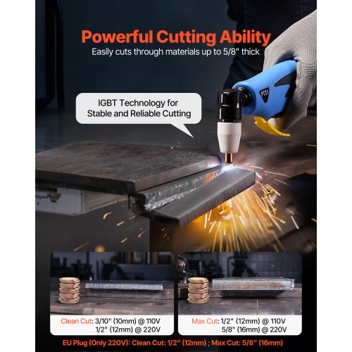 Plasma Cutter 50A Cutting Machine 110V220V Dual Voltage Digital Display Igbt