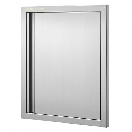 BBQ Access Door 18W x 21H Inch Single Outdoor Kitchen Door Stainless Steel