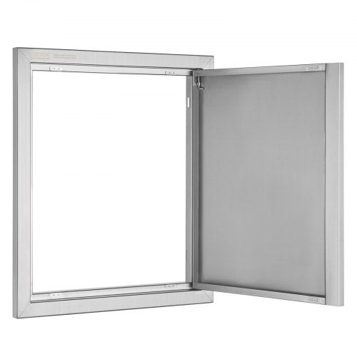BBQ Access Door 18W x 21H Inch Single Outdoor Kitchen Door Stainless Steel