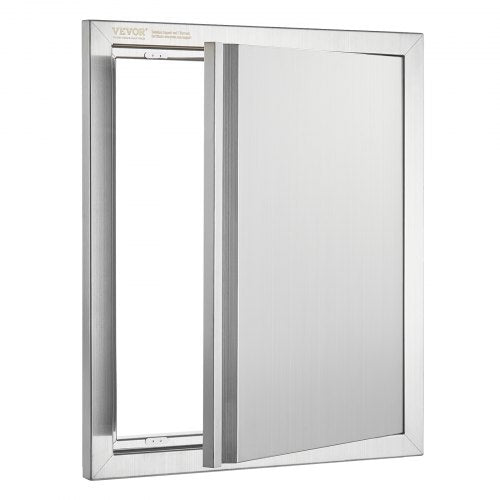 BBQ Access Door 18W x 21H Inch Single Outdoor Kitchen Door Stainless Steel
