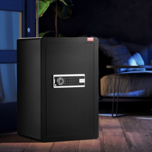 Single Door 35 cuft Safe Box with Key Lock Password LED Light