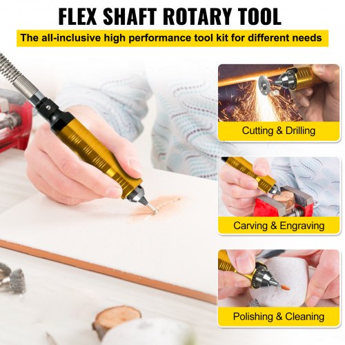 Flex Shaft Grinder 780W Rotary Tool 50023000RPM Rotary Carver with 14