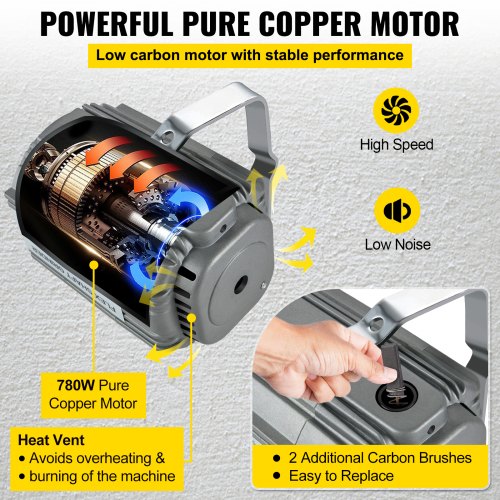 Flex Shaft Grinder 780W Rotary Tool 50023000RPM Rotary Carver with 14