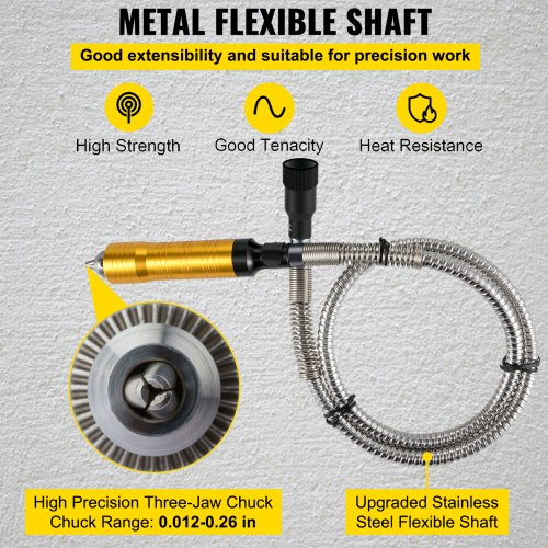 Flex Shaft Grinder 780W Rotary Tool 50023000RPM Rotary Carver with 14