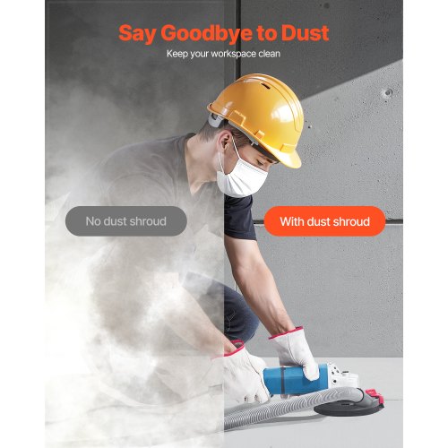 Grinding Dust Shroud for Angle Grinder Universal 45 in Surface Grinder