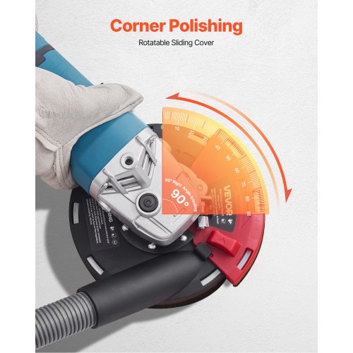 Grinding Dust Shroud for Angle Grinder Universal 45 in Surface Grinder