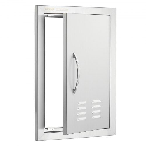 BBQ Access Door 14W x 20H Inch Single Outdoor Kitchen Door Stainless Steel